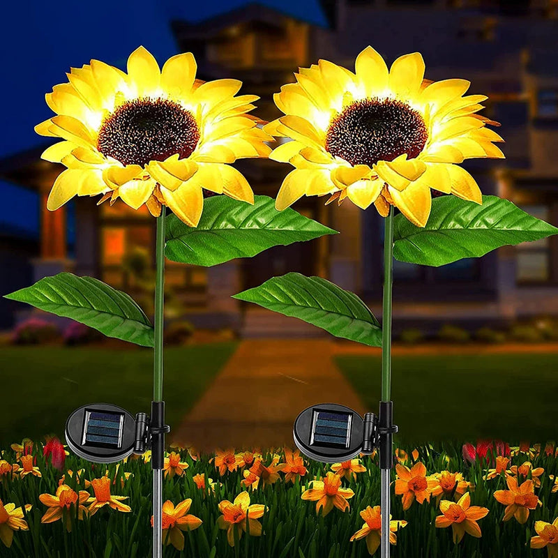 Girassol Led de Energia Solar - Swanlight Decore seu Jardim