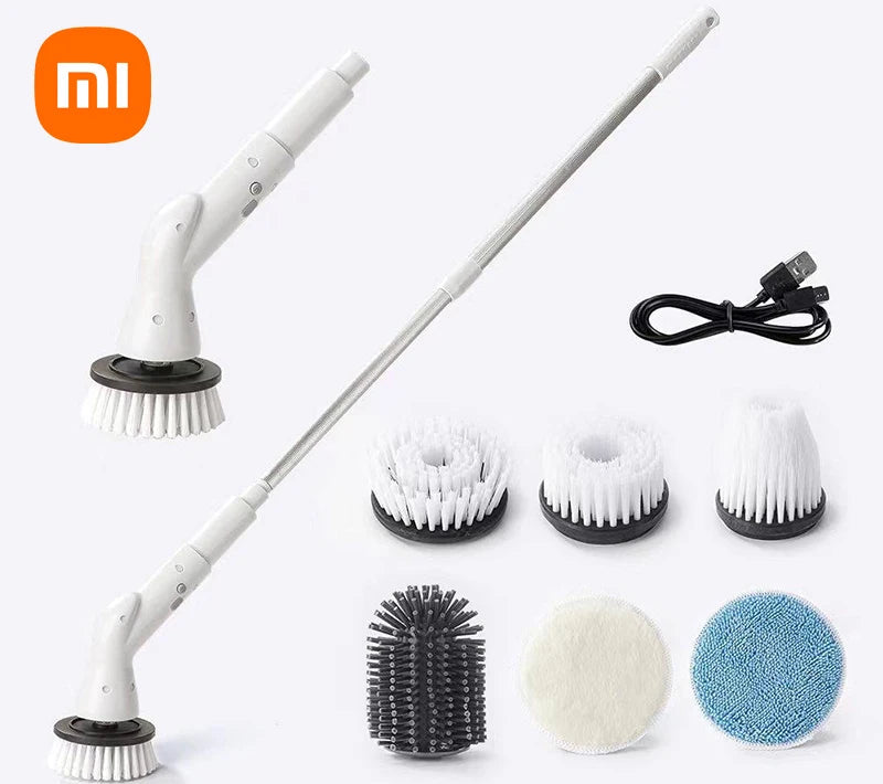 Escova de limpeza elétrica 6 em 1