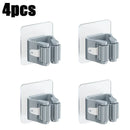 Suporte de Vassoura e Rodo com Adesivo de Parede