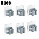 Suporte de Vassoura e Rodo com Adesivo de Parede