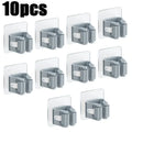 Suporte de Vassoura e Rodo com Adesivo de Parede